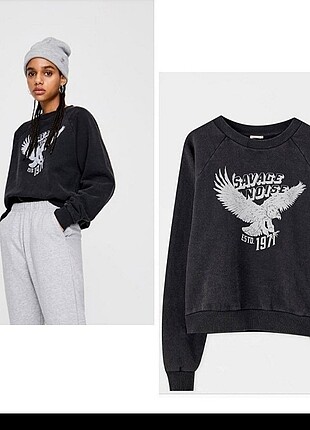 Pull&bear gri sweat 