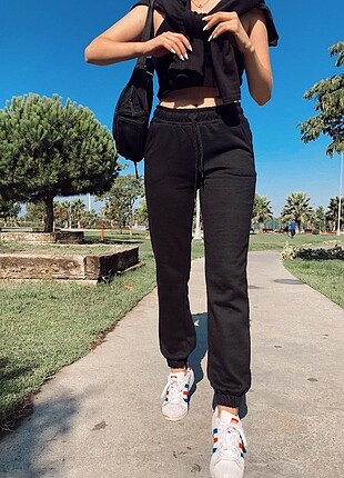 Siyah jogger esofman altı