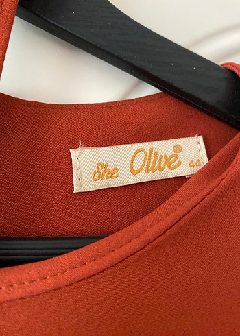 Diger kiremit Uzun Kollu Volanlı Elbise - Görsel 2