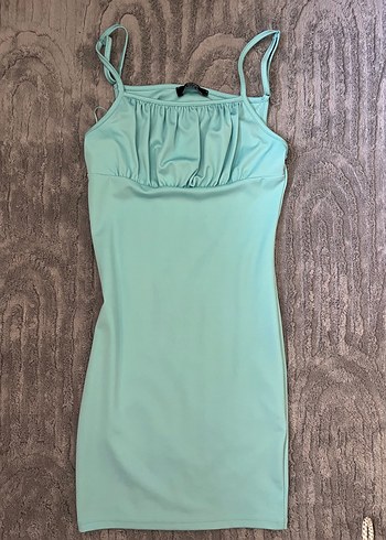Bershka bebe mavisi elbise
