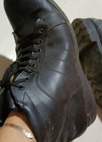 Diğer Deri erkek botu