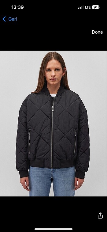 Mavi Siyah bomber ceket
