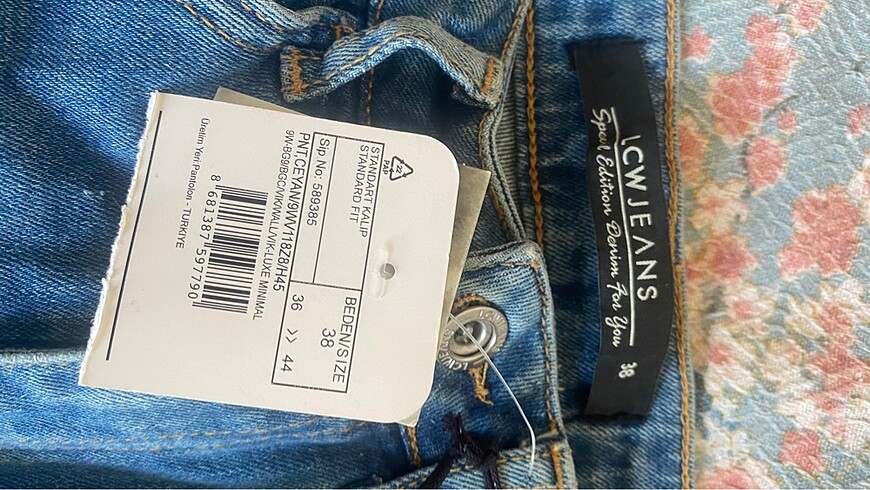 38 Beden lacivert Renk Kot Pantolon