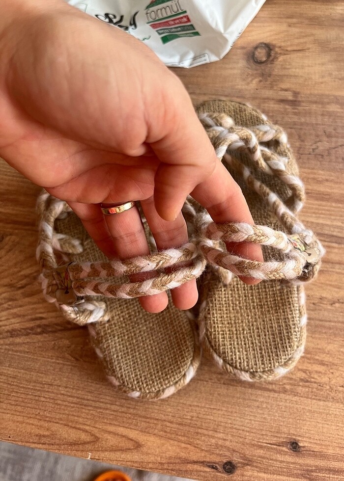 Hasır sandalet - Görsel 2