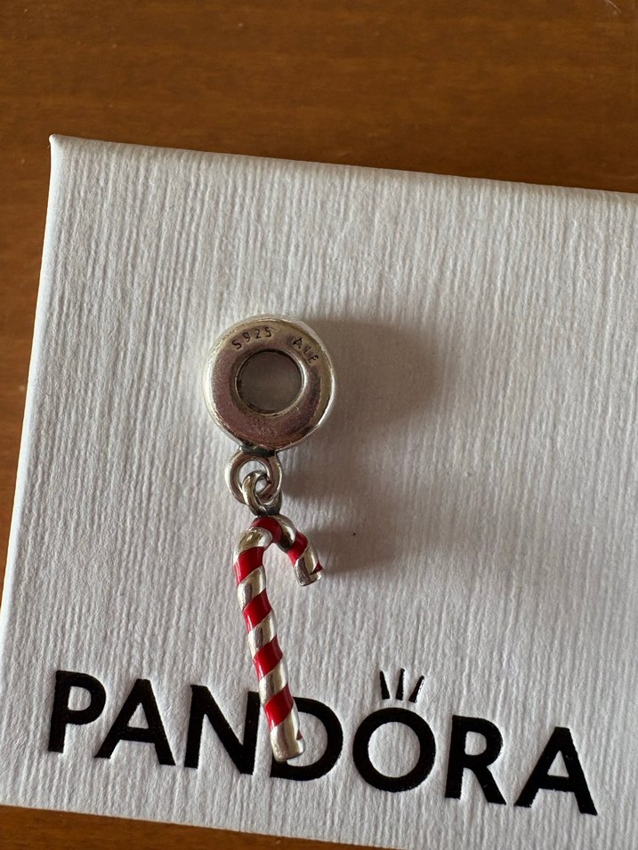 Pandora Kırmızı Şeker Kamışı Sallantılı Charm - Görsel 2