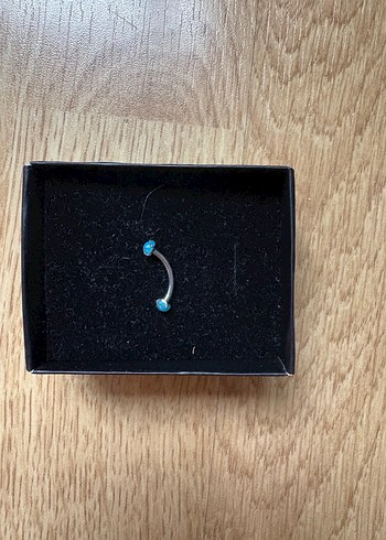 Turkuaz Taşlı Piercing - Görsel 2