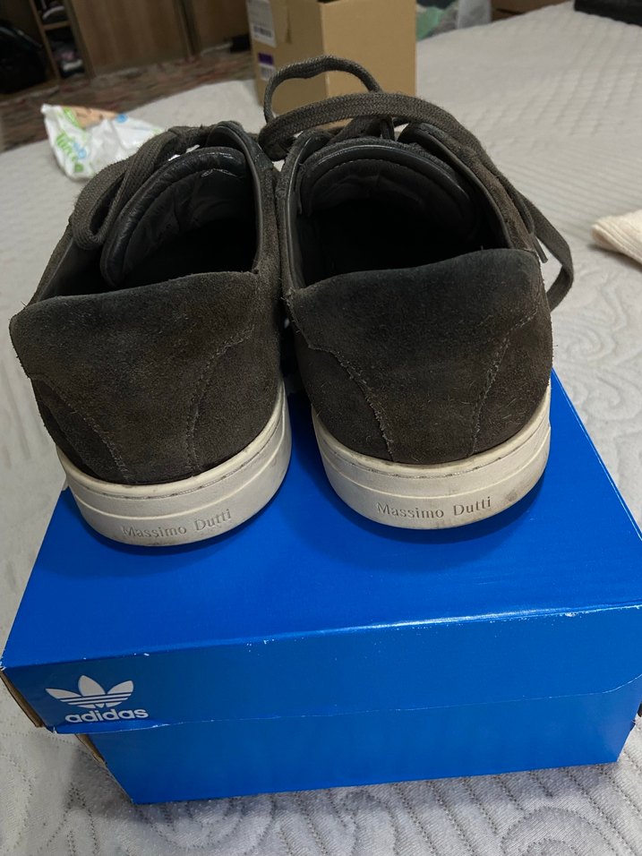 Massimo Dutti Süet Bağcıklı Erkek Spor Ayakkabı - Görsel 2