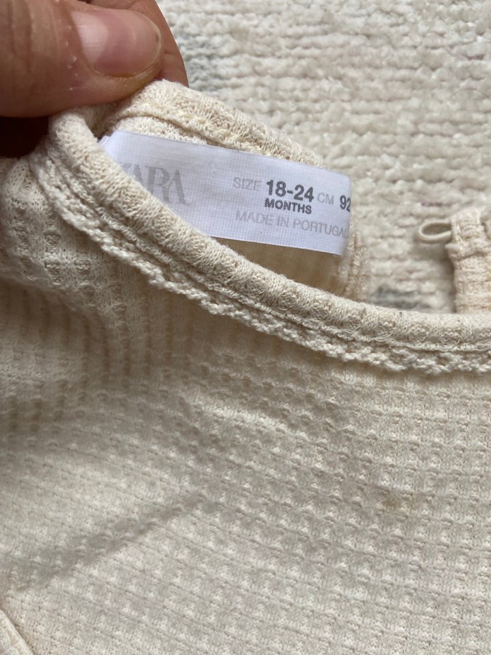 Uzun Kollu Beyaz Kız Çocuk Triko Elbise - Görsel 2