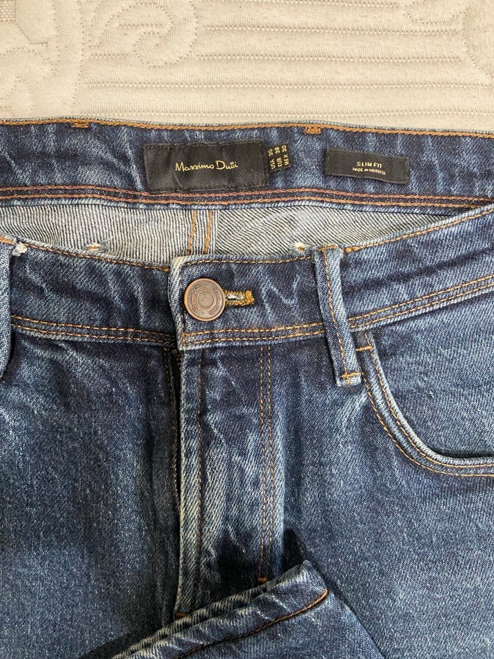 Massimo Dutti Erkek Denim Pantolon - Görsel 3