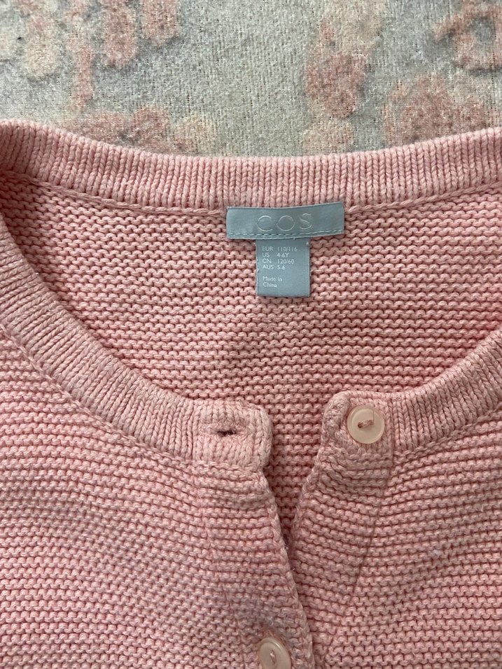 Kız Çocuk Pembe Triko Hırka - Görsel 2