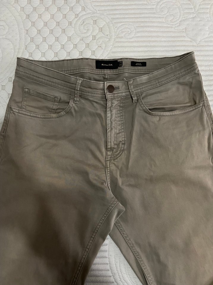 Massimo Dutti Bej Fit Erkek Pantolon - Görsel 2