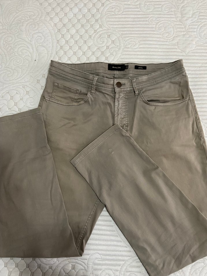 Massimo Dutti Bej Fit Erkek Pantolon - Görsel 3