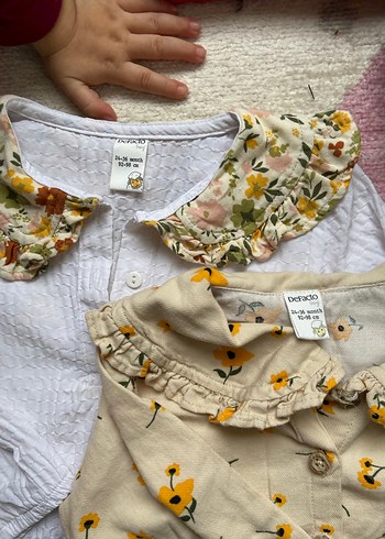 Nakışlı Fırfırlı Uzun Kollu Bohem Kız gömlek - Görsel 2