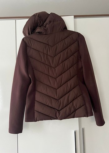 Kahverengi Fermuarlı Kadın Ceket - Görsel 3