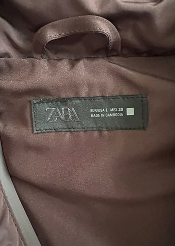 Kahverengi Fermuarlı Kadın Ceket - Görsel 4