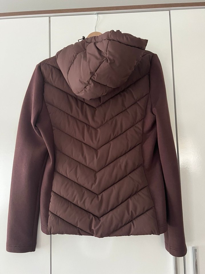 Kahverengi Fermuarlı Kadın Ceket - Görsel 2