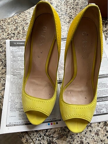 40 Beden sarı Renk Guess Ayakkabı