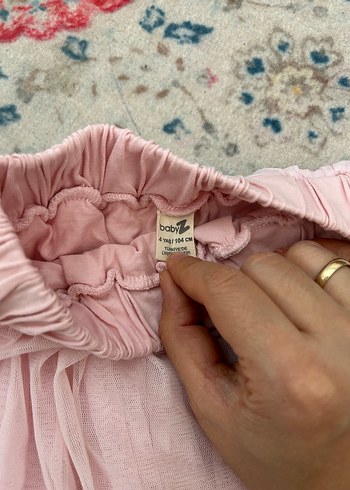 Pembe Fırfırlı Bohem Kız tütü Eteği - Görsel 2