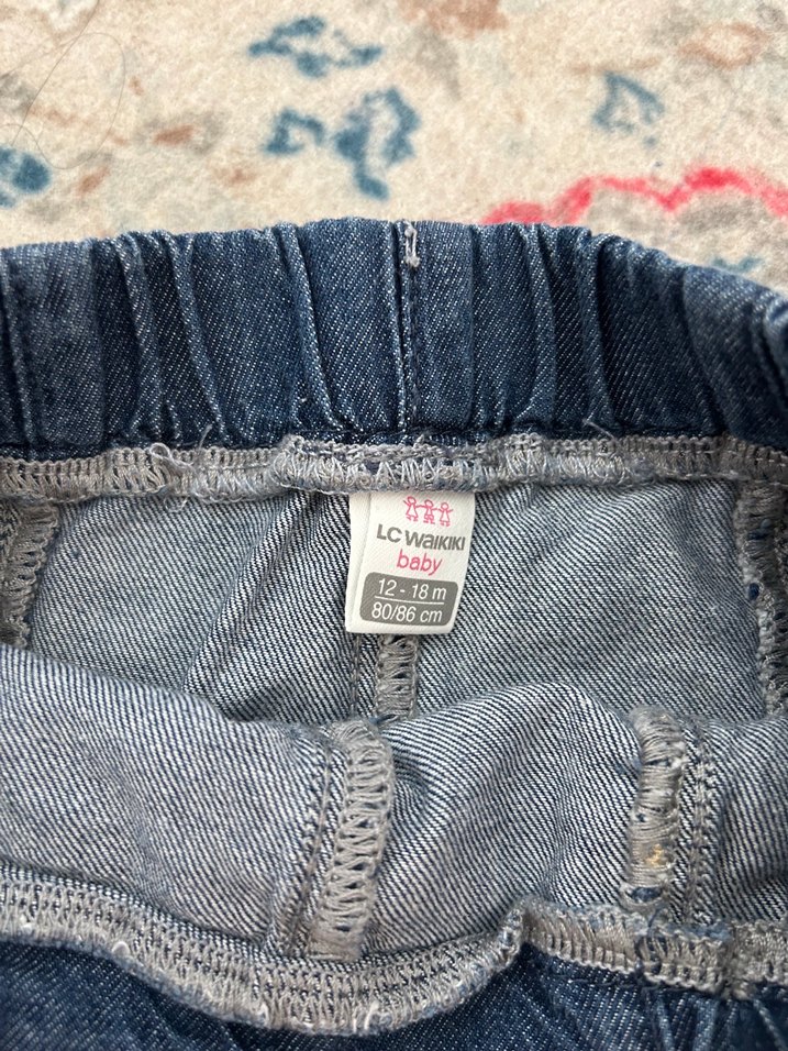 Kız Çocuk Fırfırlı Kot Şort - Görsel 2