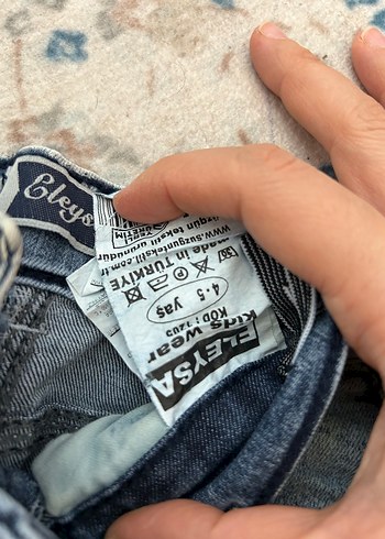 Nakışlı Payetli Kız Çocuk Kot Etek - Görsel 2