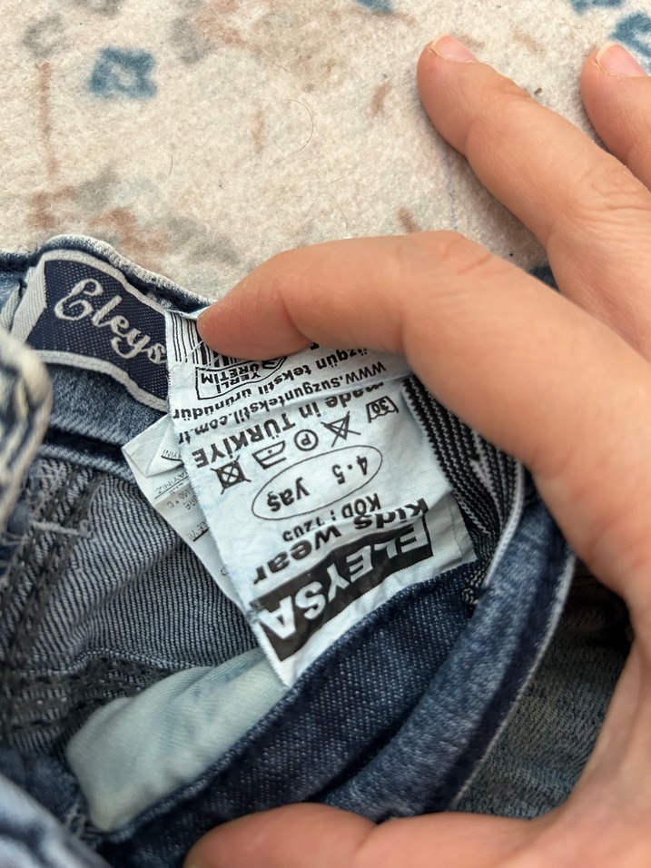 Nakışlı Payetli Kız Çocuk Kot Etek - Görsel 2