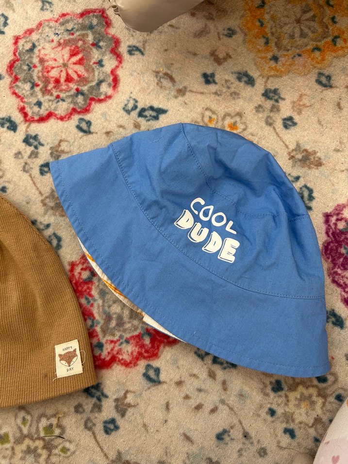 Kahverengi Nakışlı Örgü Çocuk Bere - Görsel 3