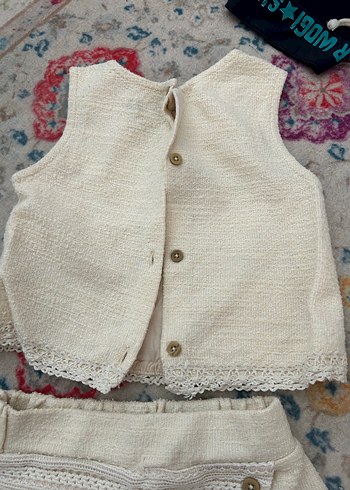 Bebek Kız çocuk Örgü Kolsuz Takım - Görsel 3