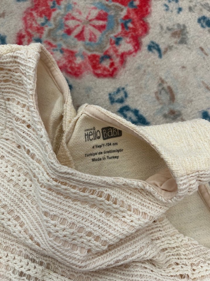 Bebek Kız çocuk Örgü Kolsuz Takım - Görsel 4