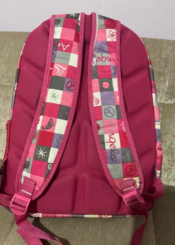 Renkli Pembe Çocuk Okul Çantası
