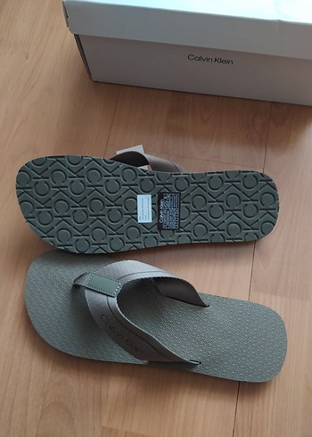41 Beden gri Renk Calvin Klein Erkek Terlik