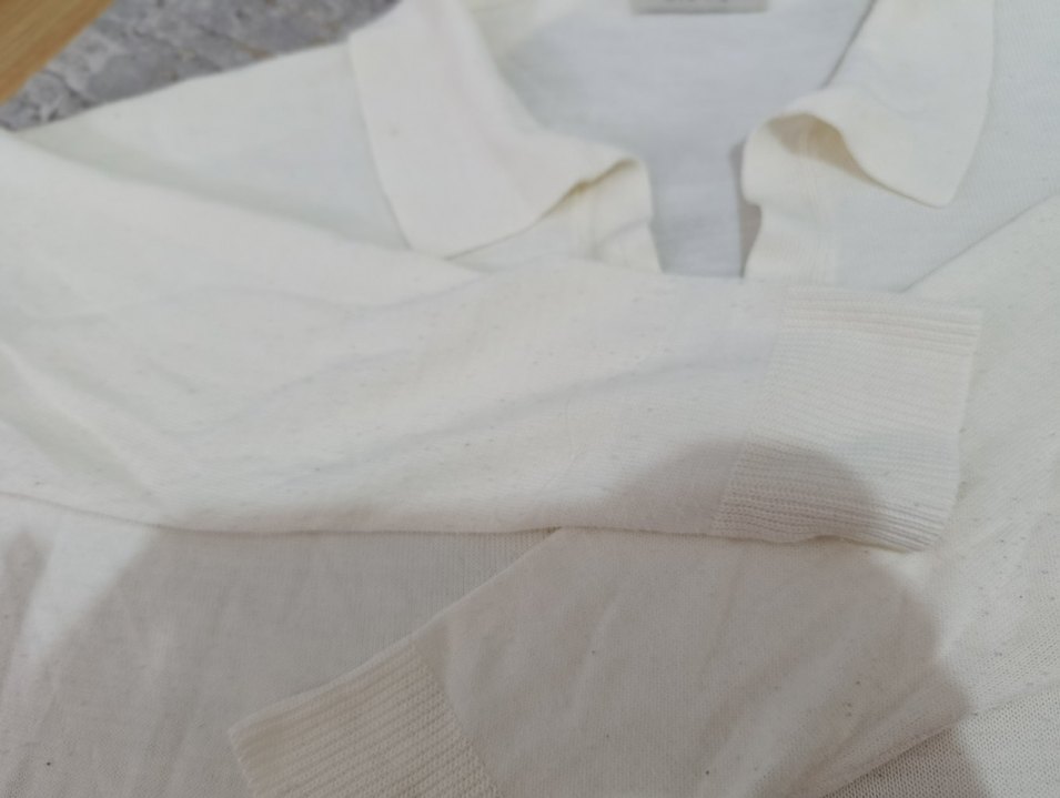 Beyaz Pamuklu  Polo kazak - Görsel 3