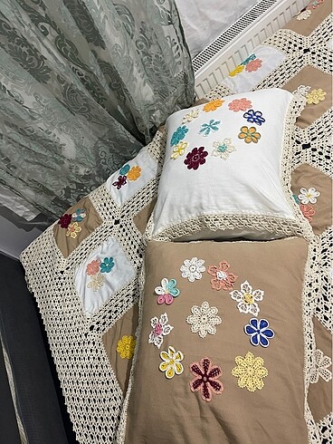 Beden çeşitli Renk Dantel yatak örtüsü