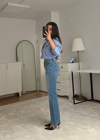 40 Beden mavi Renk Zara Jean