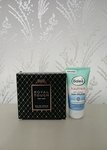Balea krem ve Royal Touch parfüm