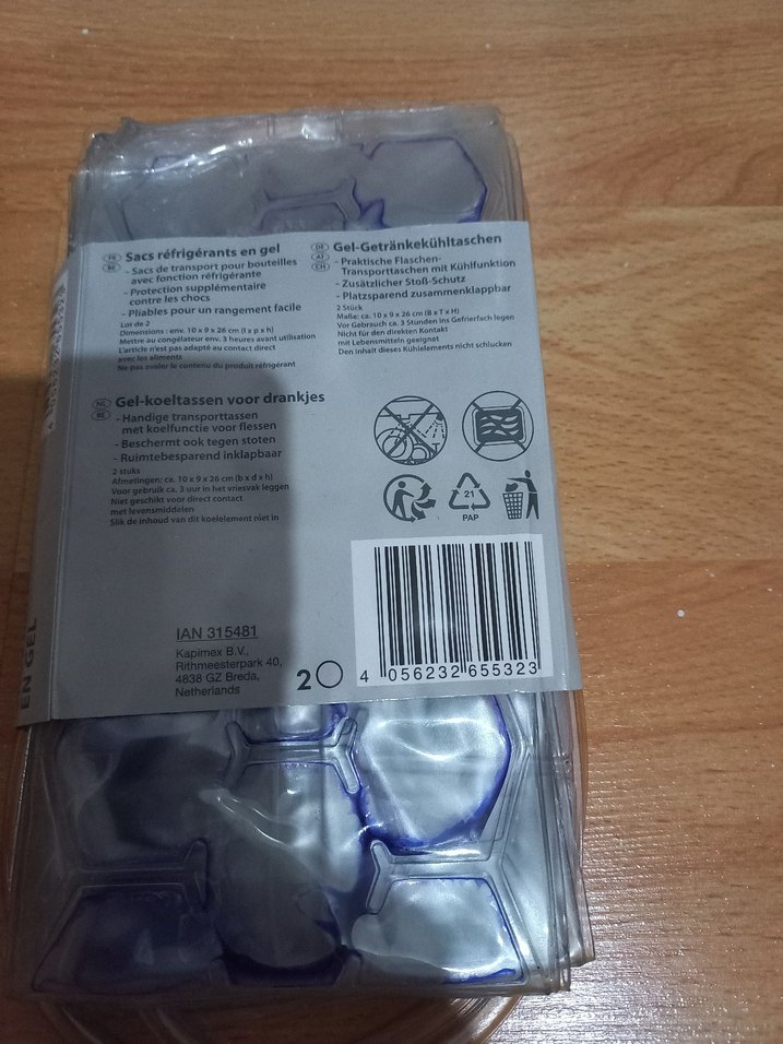 Mavi Jelli İçecek Soğutucu 2'li Set - Görsel 2