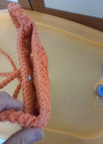 Çiçek Desenli Fiyonk Detaylı Bohem Kız Çantası - Görsel 4