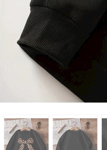 universal Beden Kadın siyah fiyonk detaylı Sweatshirt