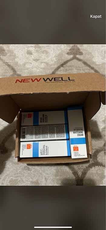 Newwell beyazlatıcı krem