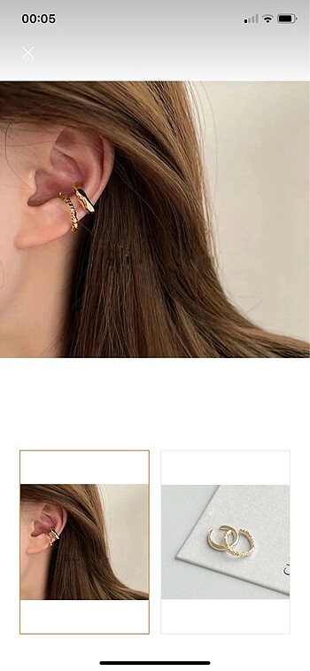 Kadın Earcuff kıkırdak küpe