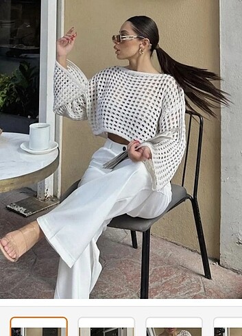 Ajurlu Delikli Crop 