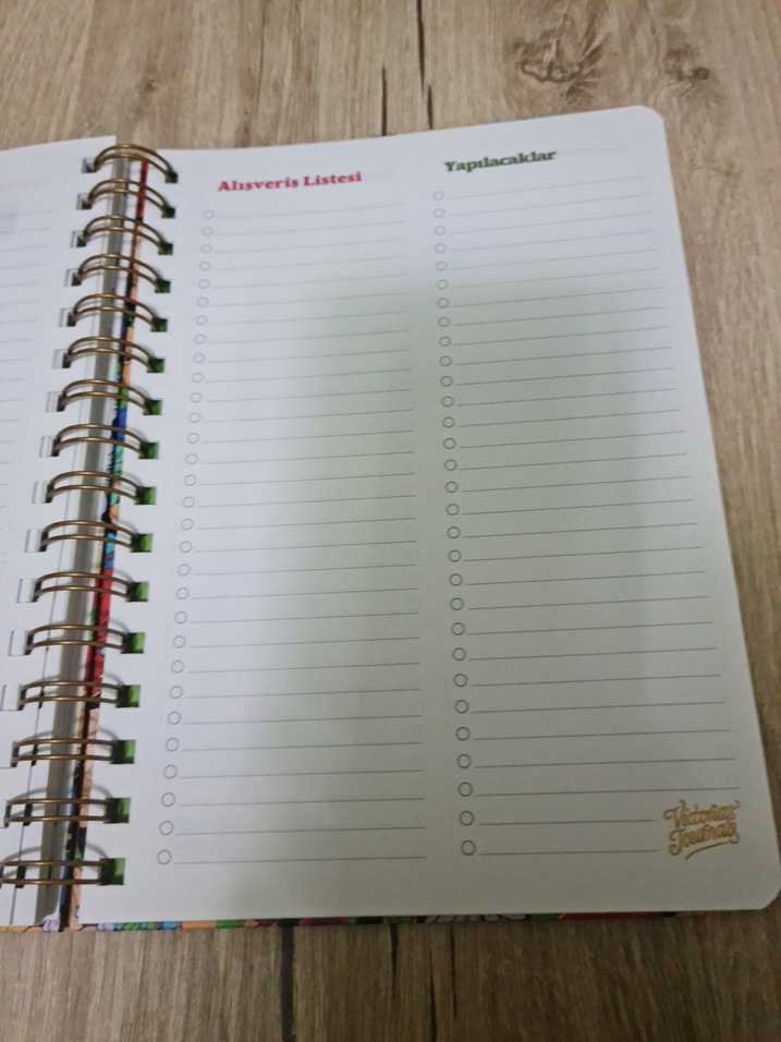 Çiçek Desenli Renkli Spiralli  Planlama Defteri - Görsel 3