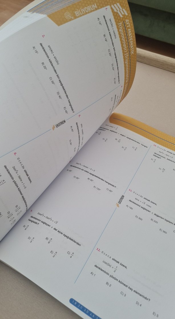 Matematik AYT Soru Bankası - Ekstrem - Görsel 4