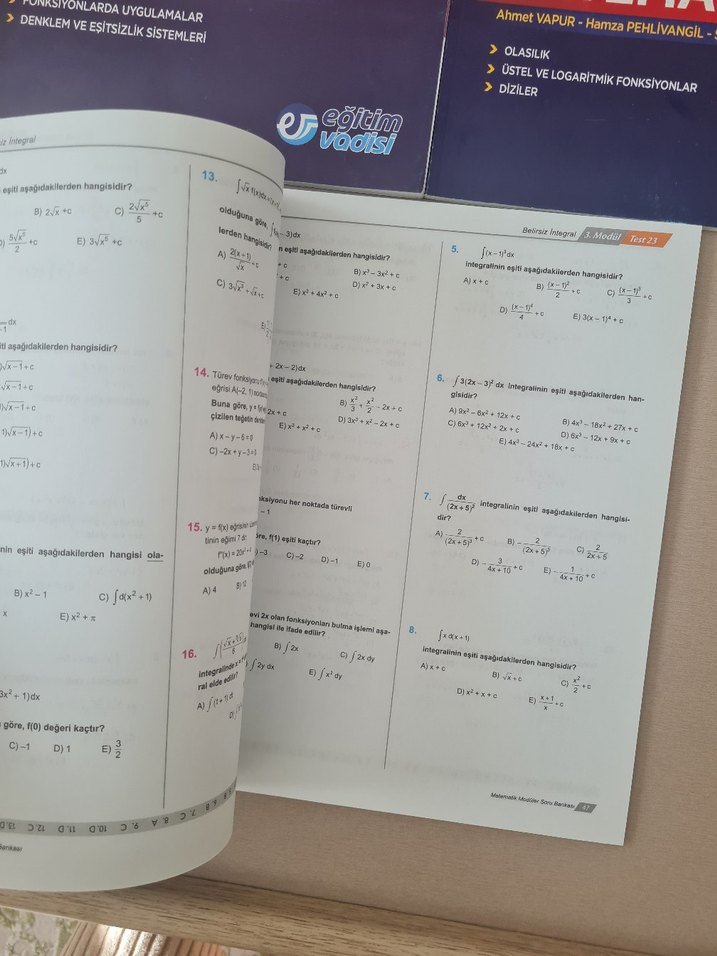 AYT Matematik Modüler Soru Bankası Seti - Görsel 5