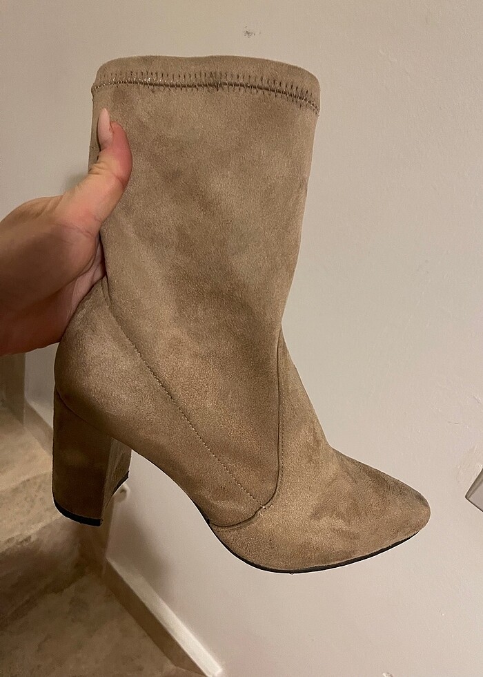 Süet streç bayan çizme - Görsel 2