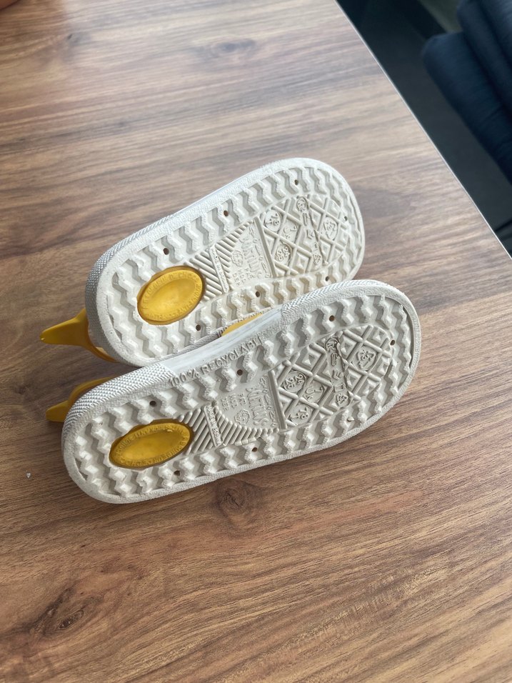 Sarı Lastikli Kız erkek Çocuk Sandalet - Görsel 3