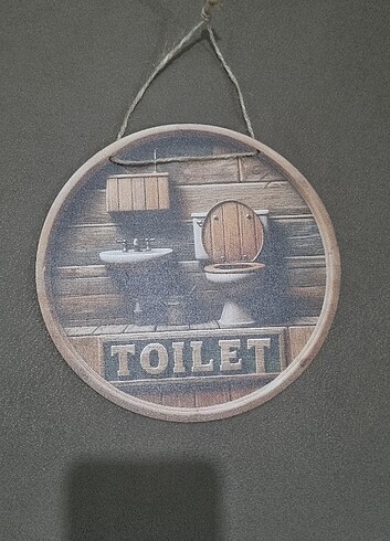 Diğer TABLO AHŞAP WC BANYO 20X20