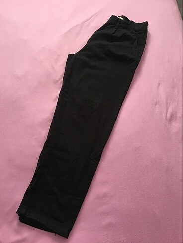 Siyah keten pantolon