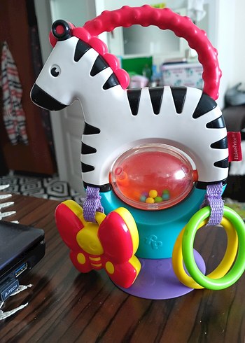 Beden Renkli Zebra fisher price mama sandalyesi oyuncağı