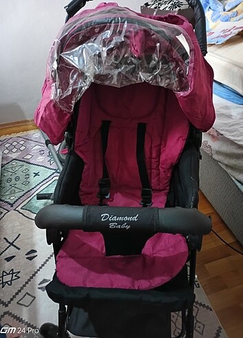 Diamond baby bebek arabası gül kurusu ikizlerden yeni sa