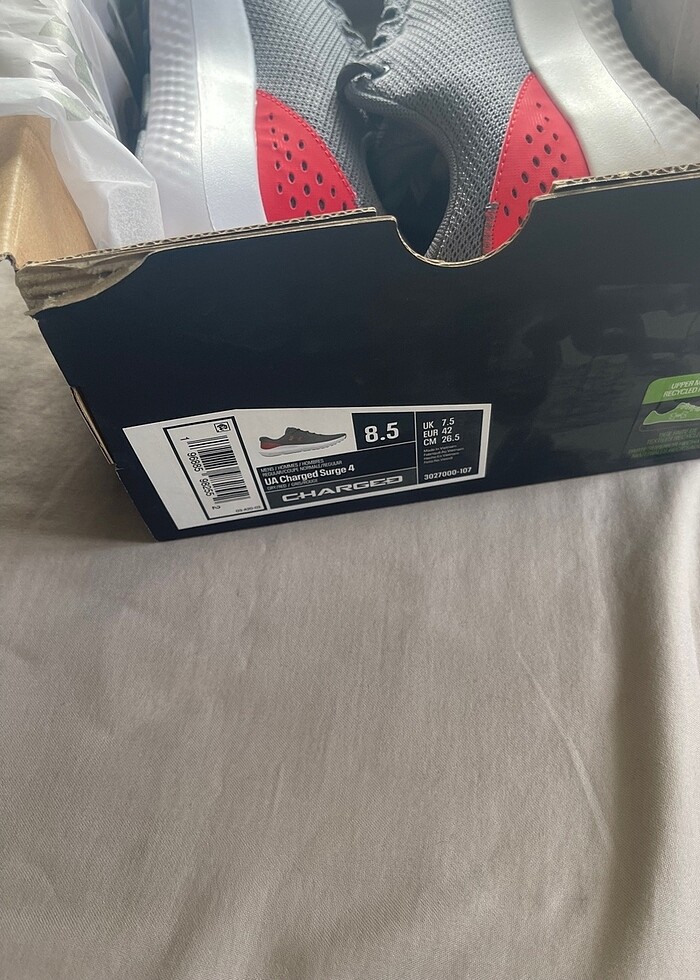 Under Armour 42 numara sıfır orjinal ayakkabı. 26,5 cm - Görsel 5